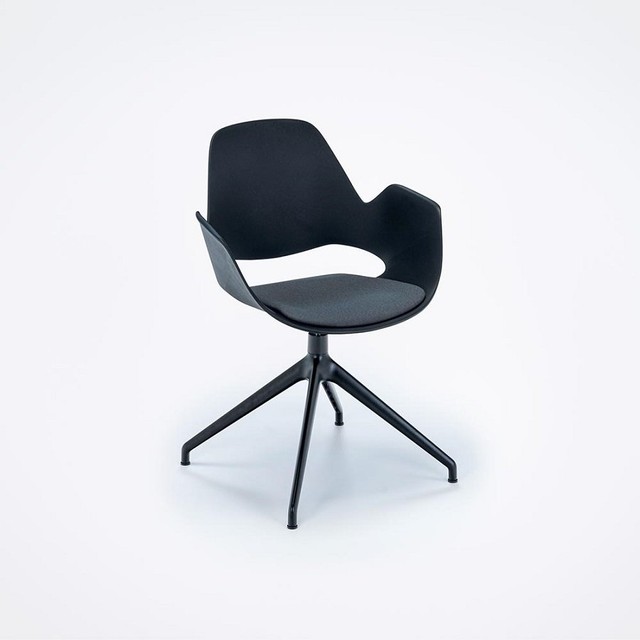 Houe Falk Dining Armchair Padded Seat With 4 Star Swivel Base