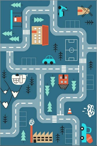 Marosa  Streets Teppich (120 x 180 cm) - Mehrfarbig
