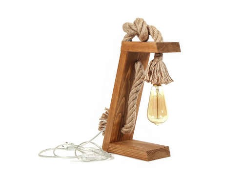 Marosa Rope Tischleuchte,  - Gold, Braun