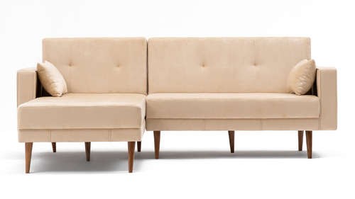 Marosa Tennessee Ecksofa links, Schlafsofa - Cremefarben