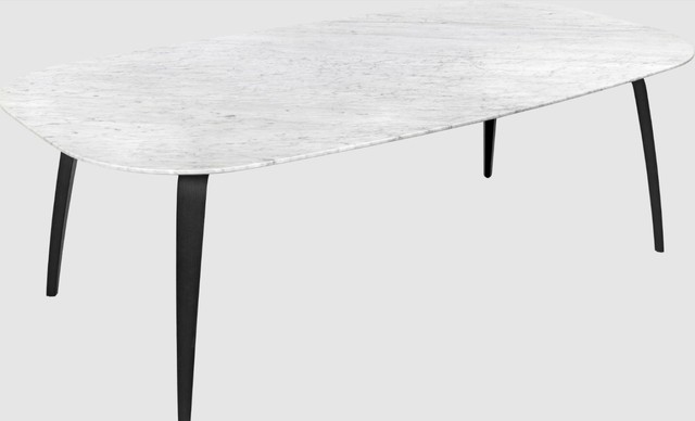 Gubi Dining Table - Marble - Elliptical - 120x230x72 cm - Esstisch 