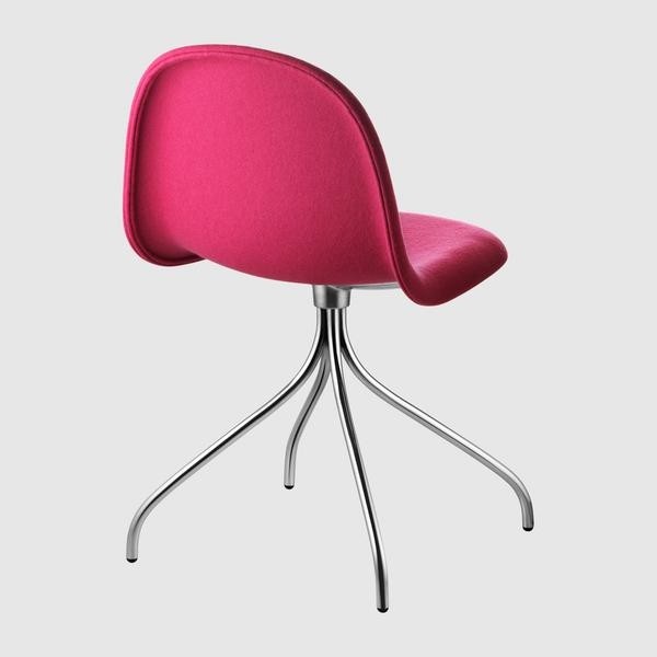 Gubi 3D Meeting Chair - Fully Upholstered - Swivel base