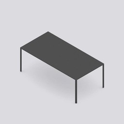 Hay New Order Table - Charcoal Powder Coated/Dark Grey Linoleum - 200--3