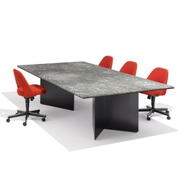 Knoll Saarinen Executive Armless Chair with Swivel Base--18