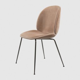 Gubi Beetle Dining Chair in GUBI Velvet and Luce--0