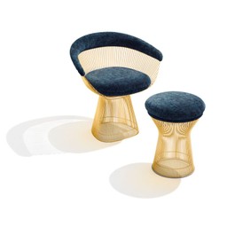 Knoll Platner Arm Chair - Gold--50