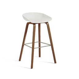 Hay Aas Eco 32 W50 X D46 X H85 - Lacquered Walnut Veneer / Eco White--4