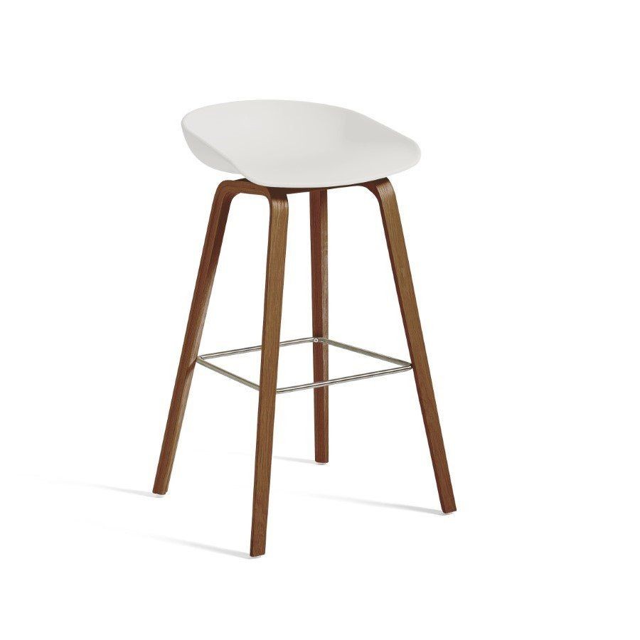 Hay Aas Eco 32 W50 X D46 X H85 - Lacquered Walnut Veneer / Eco White--4