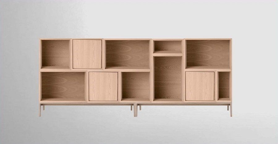 Muuto Stacked Storage System Solution 7 - Oak--0