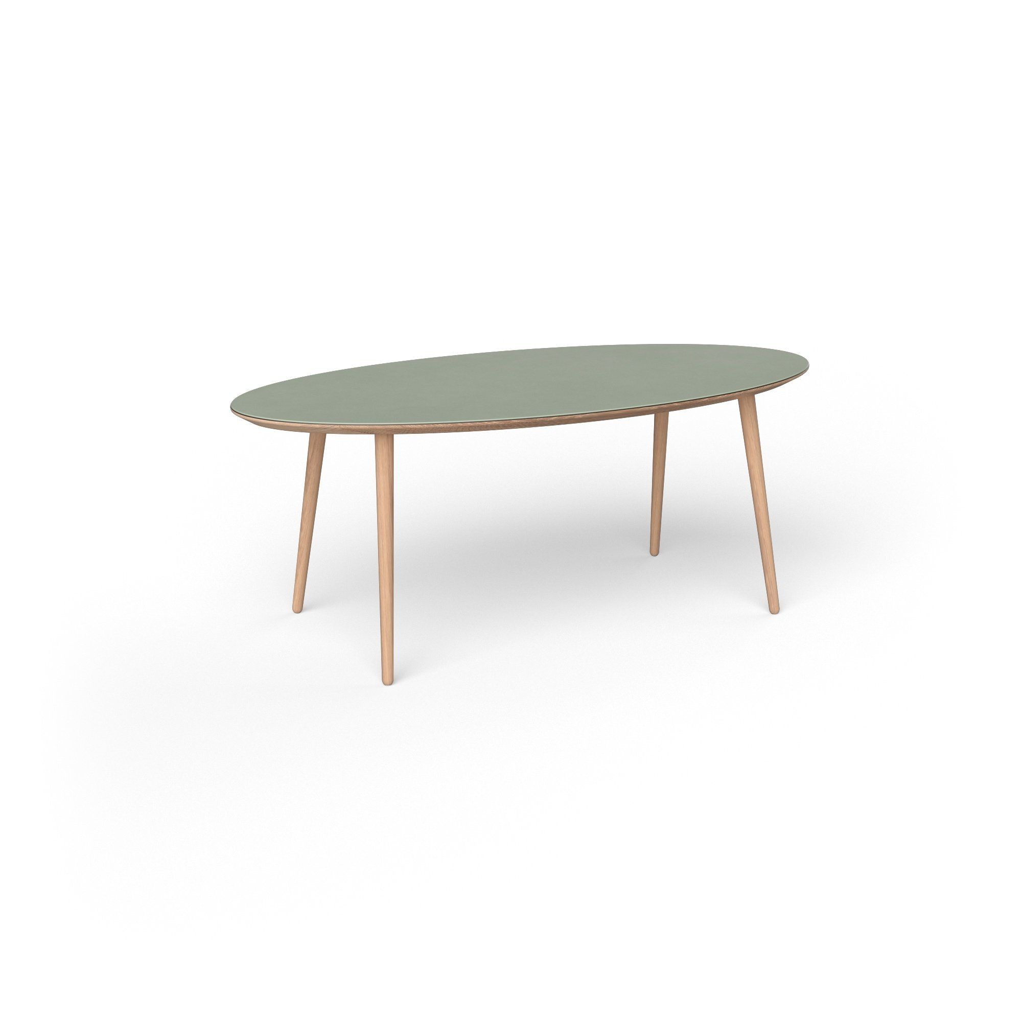 Via Cph ELLIPSE 120 Couchtisch - Weiss geölt--0