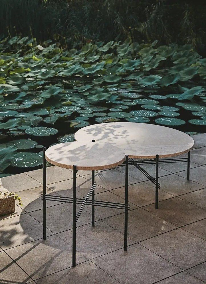 GUBI TS Outdoor Coffee Table - Round - Ø80 - Outdoor Couchtisch--3