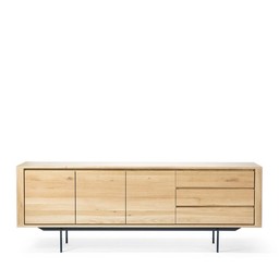 Ethnicraft Oak Shadow Sideboard – Black Framea--0