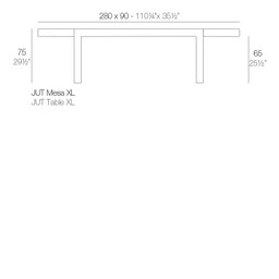 Vondom Jut Table 280X90X75--3