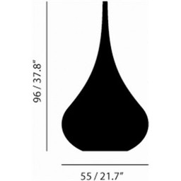Tom Dixon Beat Vessel Drop, tropfenförmige Bodenvase --2