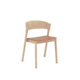 Muuto Cover Side Chair - Refine Leather Cognac/Oak--2