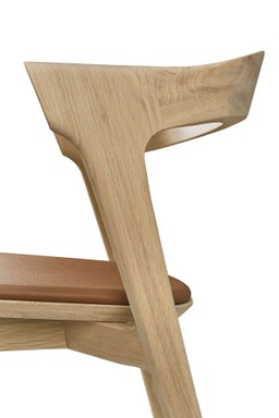 Ethnicraft Oak Bok Dining Chair - Oak Natural - Leather Cognac--10