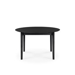 Ethnicraft Oak Bok ausziehbarer Tisch rund ⌀129-179 cm schwarz--3