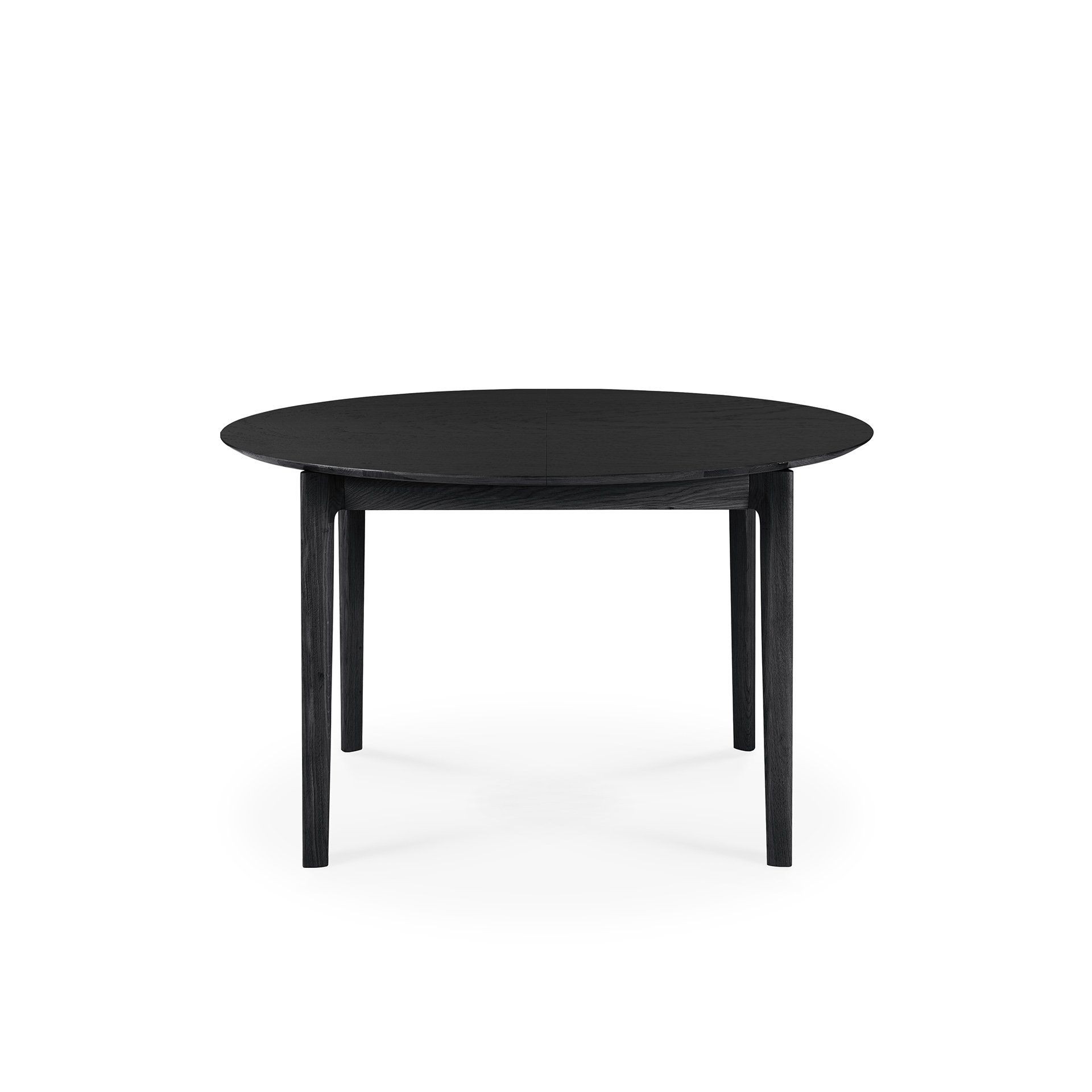 Ethnicraft Oak Bok ausziehbarer Tisch rund ⌀129-179 cm schwarz--3