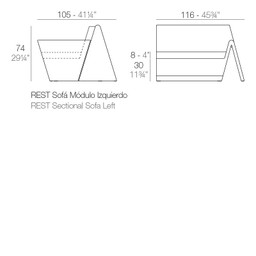 Vondom Rest Sofa Left--1
