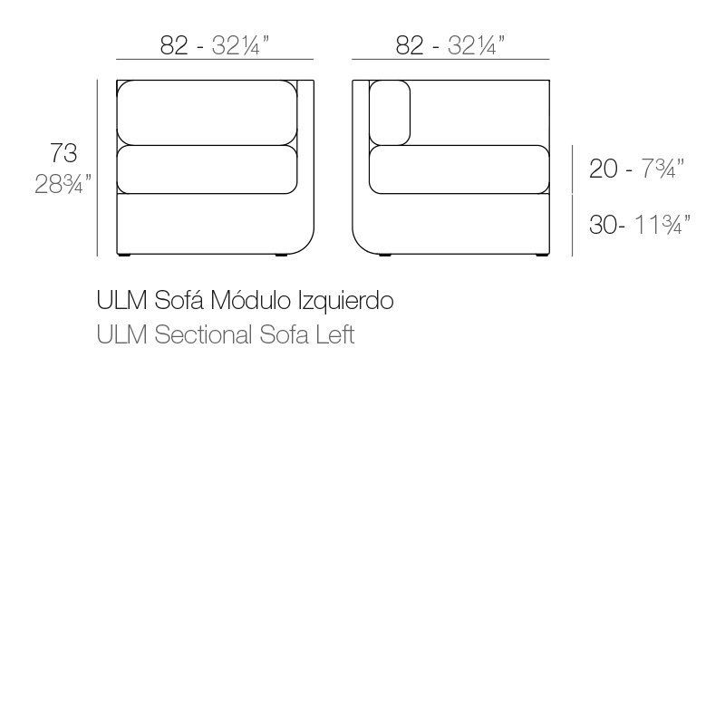 Vondom Ulm Sectional Sofa Left--7