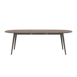 Bruunmunch PLAYdinner Round Smoked Oak - 120/220 L With Extension--0