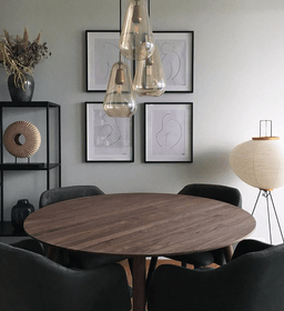 Bruunmunch PLAYdinner Round Smoked Oak - 120/220 L With Extension--16