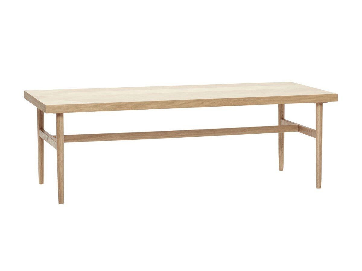 Huebsch Tisch Eiche Fischgrätenmuster Fsc Natur 121X51Xh40Cm--0