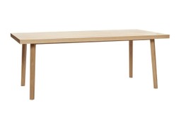 Huebsch Tisch Eiche Fischgrätenmuster Fsc Natur 100X200Xh75Cm--0
