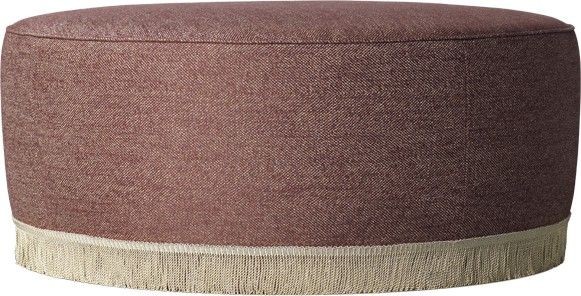 Gubi Pouffe With Fringes - Ø105cm Chianti G046/16--0