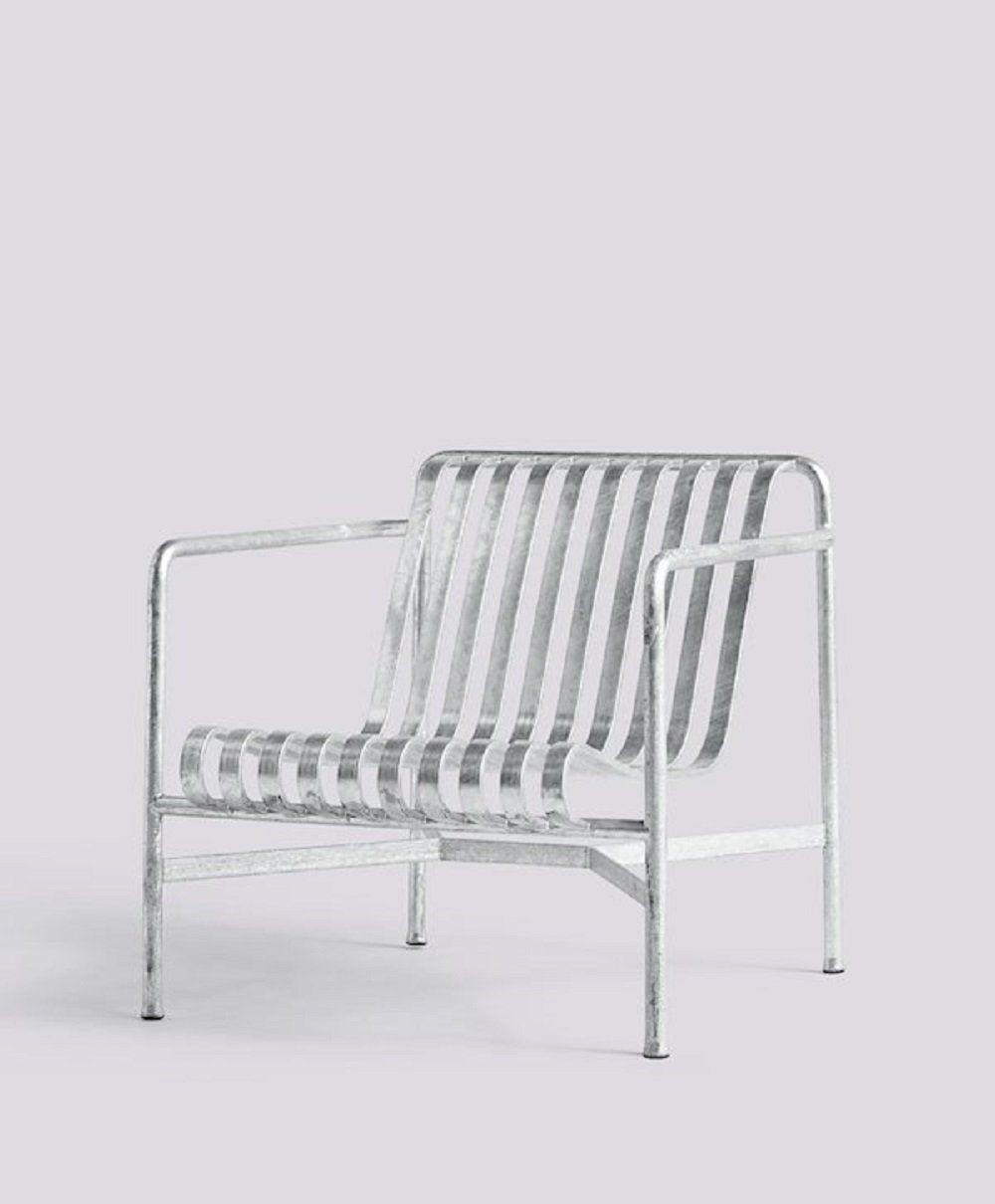 HAY Palissade Lounge Chair Low - Garten Lounge Sessel niedrig - HOT GALVANISED--6