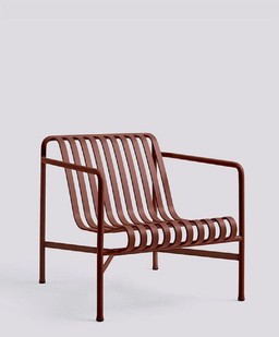 HAY Palissade Lounge Chair Low - Garten Lounge Sessel niedrig - IRON RED--5