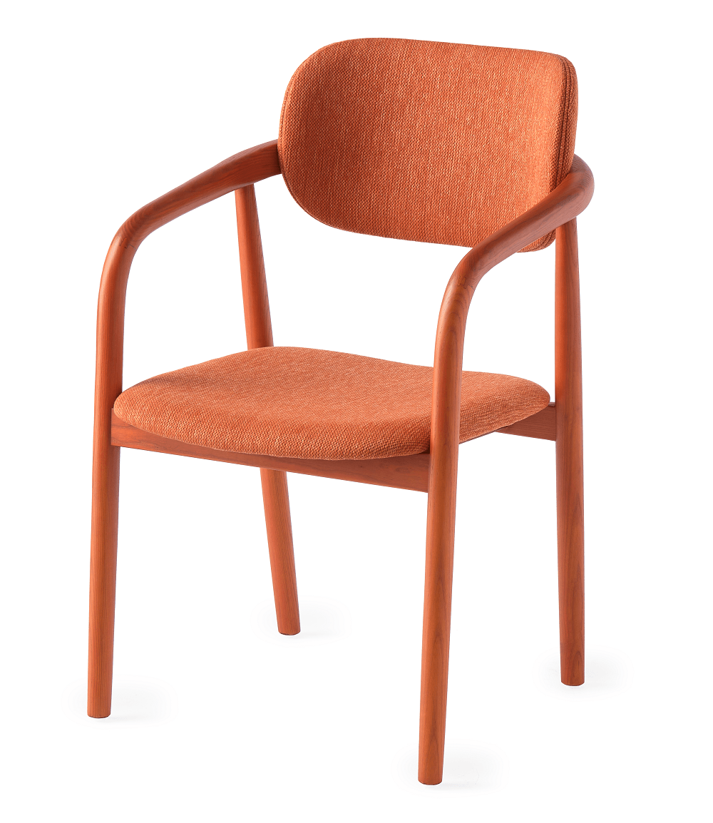 Pols Potten Henry Chair Berry - Stuhl mit Armlehne: Orange--0
