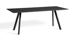 Hay CPH 30 Extendable Table - L200 X W90 X H74 CM - black water based lacquered solid oak black linoleum--4