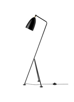 GUBI Gräshoppa Floor Lamp - Stehlampe - Black Glossy--1