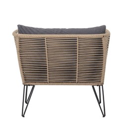 Bloomingville Mundo Lounge Chair Brown Metal--2