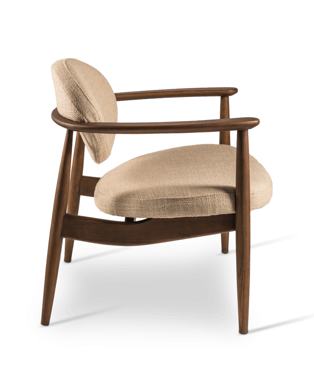Polspotten Chair Roundy fabric smooth- Beige--4