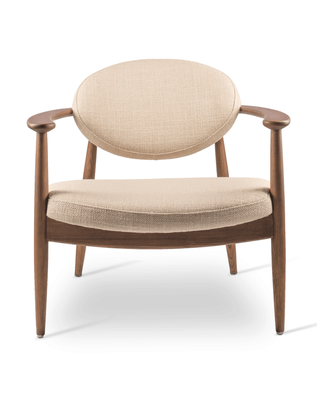 Polspotten Chair Roundy fabric smooth- Beige--2
