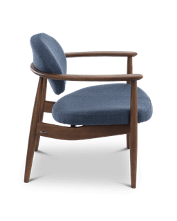 Polspotten Chair Roundy fabric smooth- Dark Blue--6