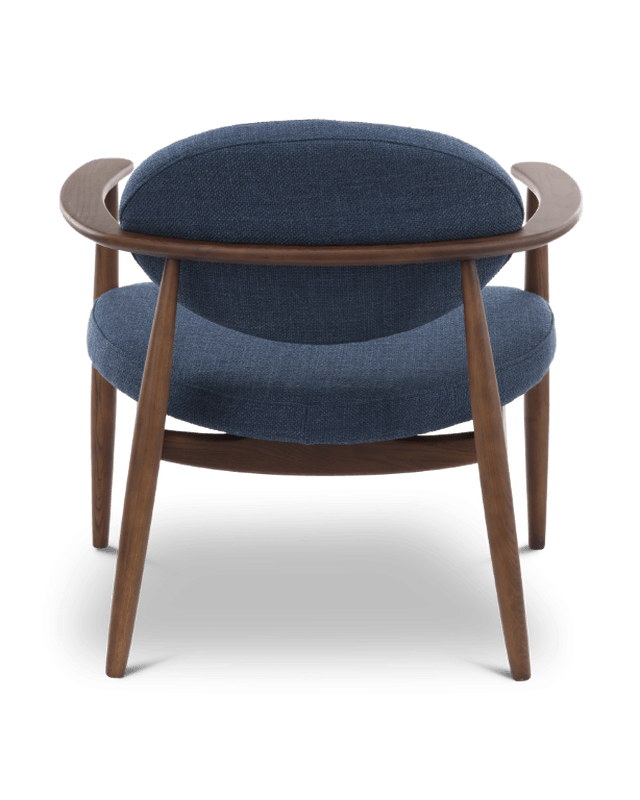 Polspotten Chair Roundy fabric smooth- Dark Blue--8