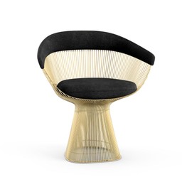 Knoll Platner Arm Chair - Gold - Circa, Black--0