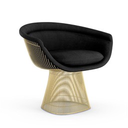 Knoll Platner Lounge Chair - Gold - Circa, Black--0