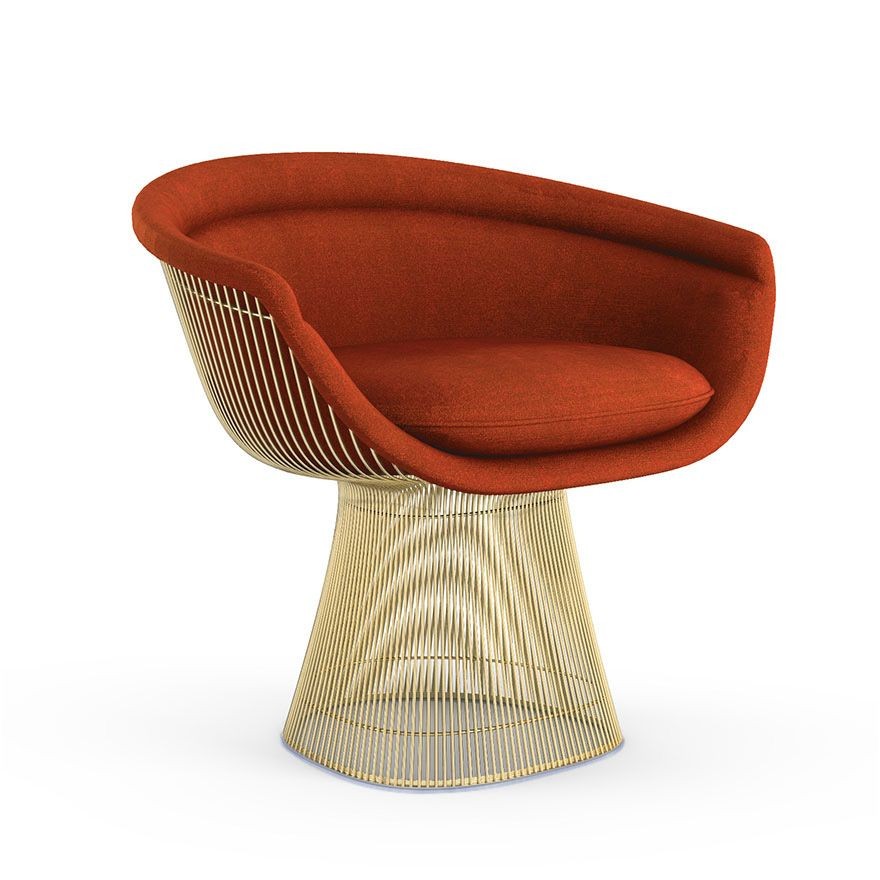 Knoll Platner Lounge Chair - Gold - Circa, Brick--7