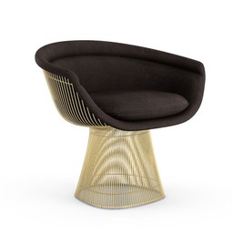 Knoll Platner Lounge Chair - Gold - Circa, Brown--8