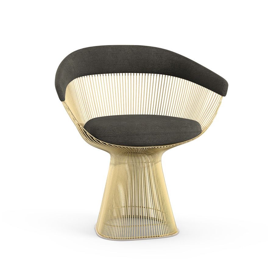 Knoll Platner Arm Chair - Gold - Circa, Charcoal--12