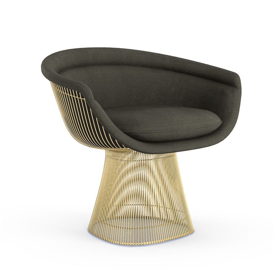 Knoll Platner Lounge Chair - Gold - Circa, Charcoal--12
