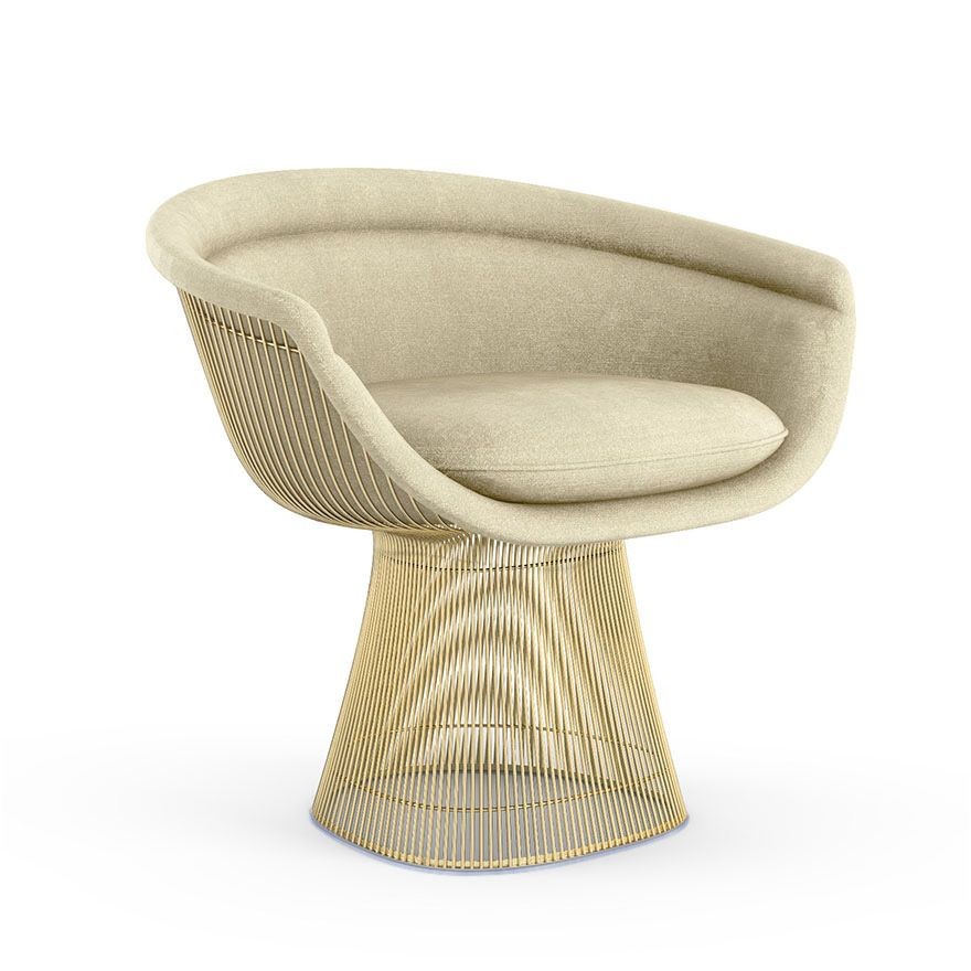 Knoll Platner Lounge Chair - Gold - Circa, Ivory--15