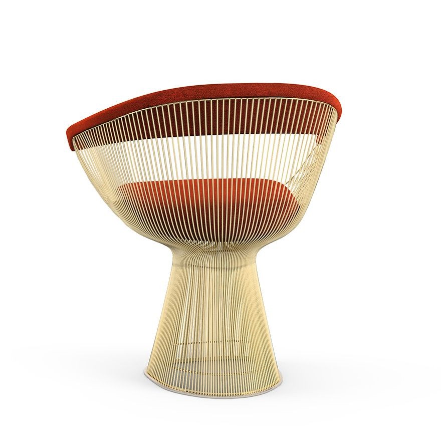 Knoll Platner Arm Chair - Gold - Circa, Red--17