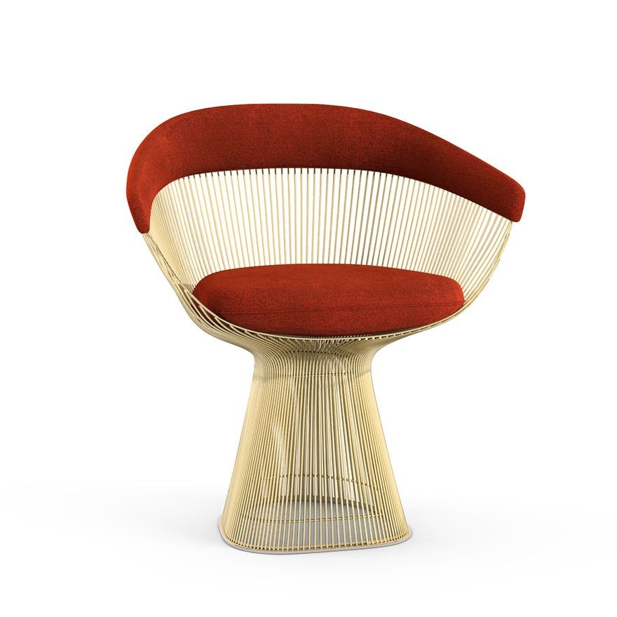 Knoll Platner Arm Chair - Gold - Circa, Red--18