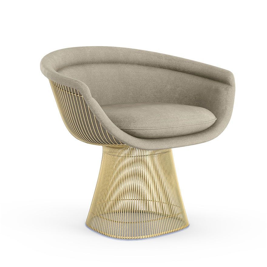 Knoll Platner Lounge Chair - Gold - Circa, Silver--21