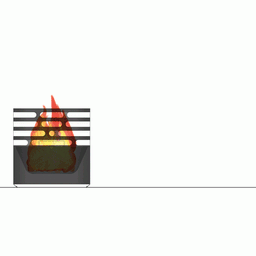 Höfats Cube schwarz Feuerkorb-Grill-Hocker--8
